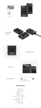 ISDT URUAV PD60 60W 6A Balance Charger