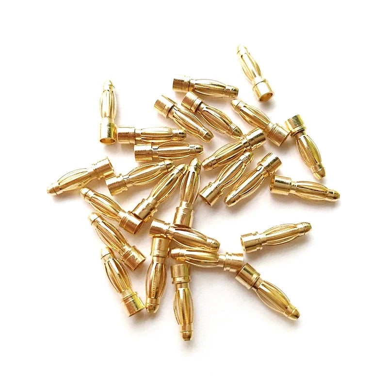 Gold Bullet Connectors 2.0-4.0mm - 10 Pair
