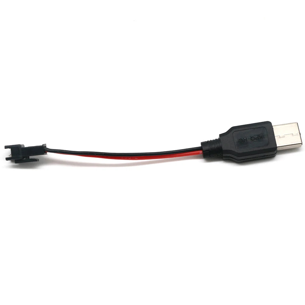 3.7V USB LiPo Charger Cable with JST/SM/Futaba Plug