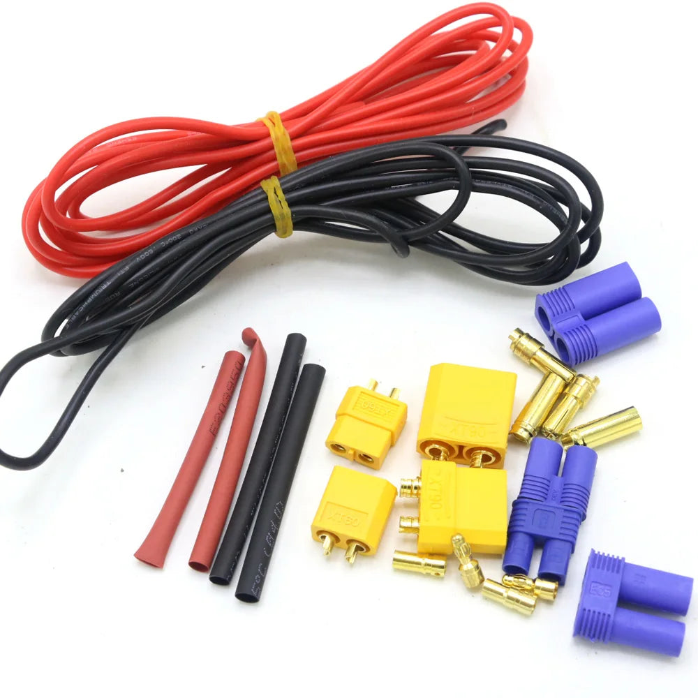 T-Plug / XT60 / XT90 / EC3 / EC5 Adapter Cable 16AWG