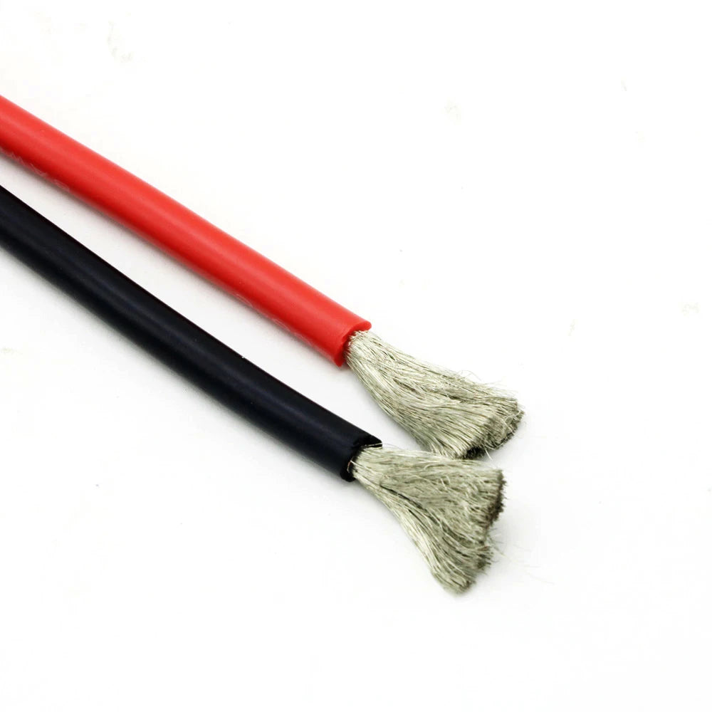 2m High-Temperature Silicone Wire Pair