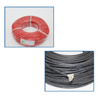 2m High-Temperature Silicone Wire - 6-30 AWG (1m Red + 1m Black)