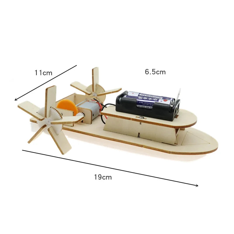 DIY Wooden Paddle Steamer STEM Kit
