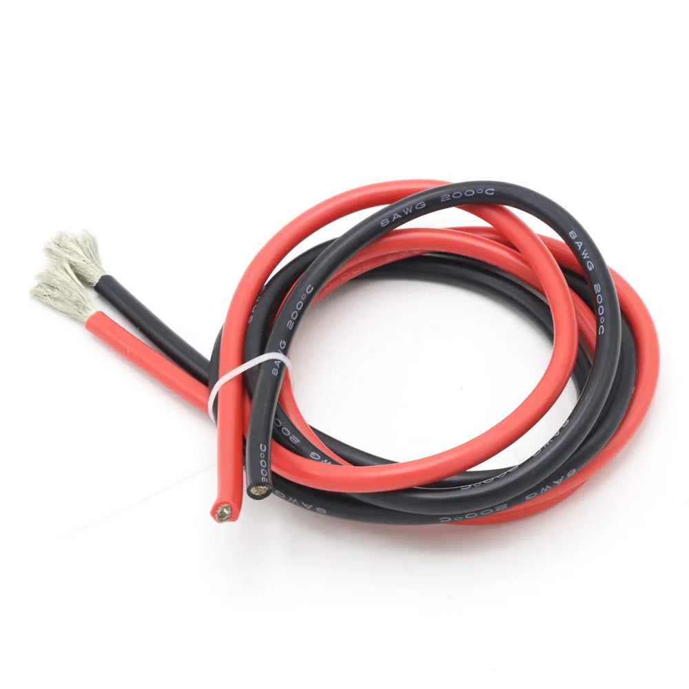 2m High-Temperature Silicone Wire Pair
