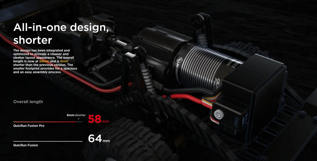 HOBBYWING QuicRun Fusion Pro 540 2300KV 60A Motor & ESC