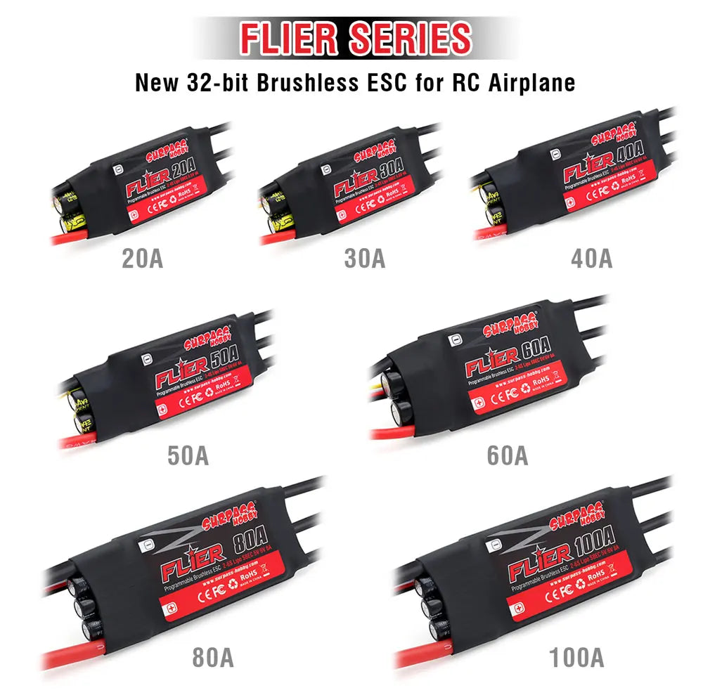 SURPASS HOBBY Flier 20A-100A Brushless ESC