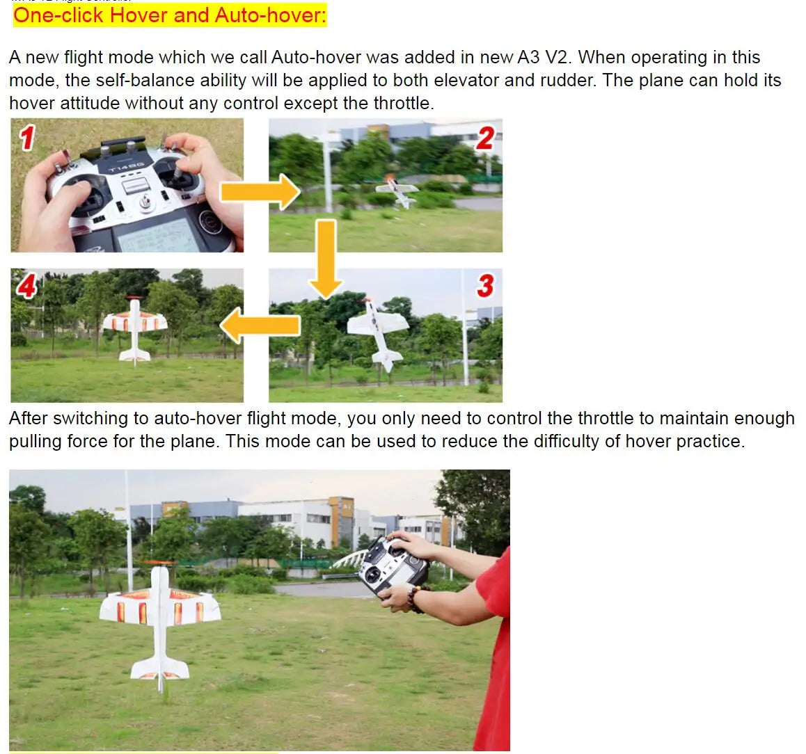 A3 V2 3-Axis Flight Controller Stabilizer
