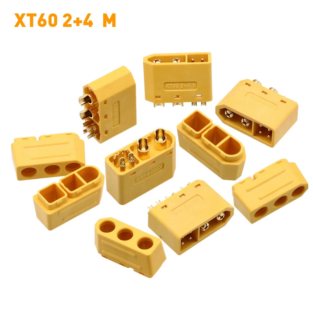 Amass XT60 Signal Pin Connectors - 5 Pair
