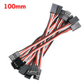 Servo Extension Cable 100-500mm - 10 Pack