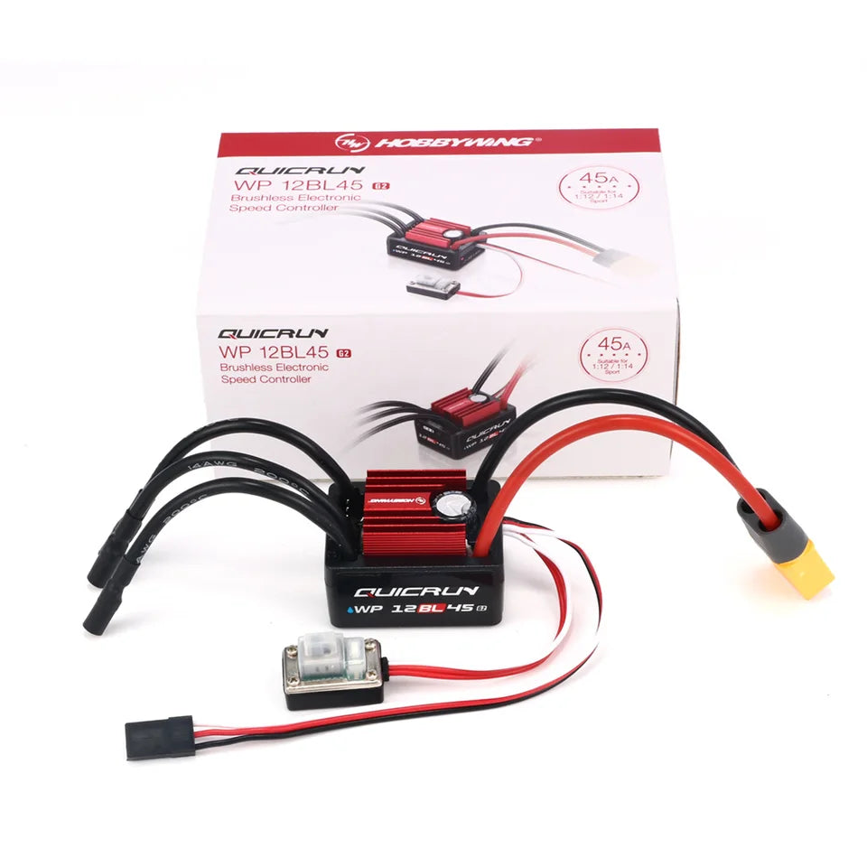 Hobbywing QuicRun 12BL45 G2 45A ESC / 2840 & 2850 Brushless Motors