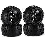 4pcs 1/8 RC Truck Tires & Wheels - 17mm Hex