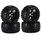 1/8 RC Truck Tires & Wheels - 4 Pack