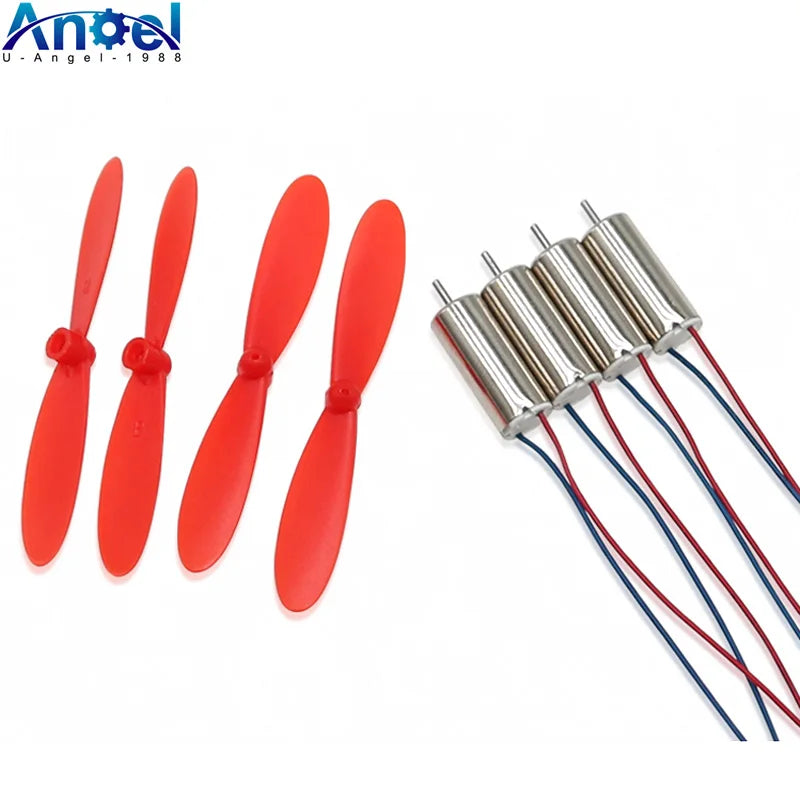 4pcs 716 3.7V 50000RPM Coreless Motors with Optional 55mm Propellers