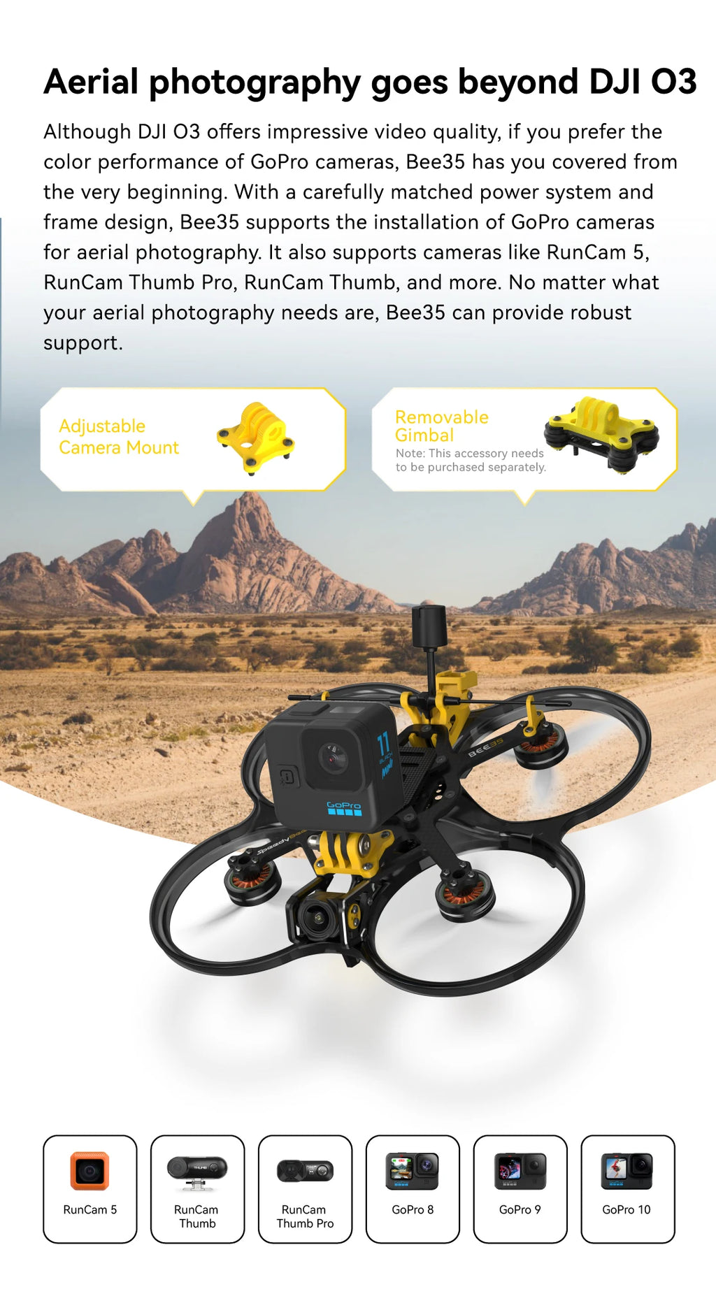 SpeedyBee Bee35 / Bee35 Pro 3.5-Inch O3 FPV Frame