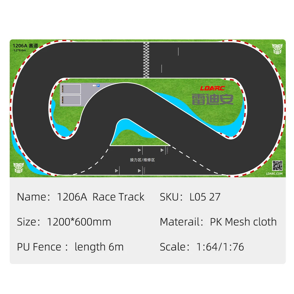 LDARC Mini RC Car Race Track Mat