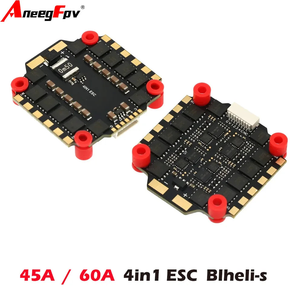 AneegFPV 45A / 60A 4-in-1 BLHeli_S ESC - 2-6S