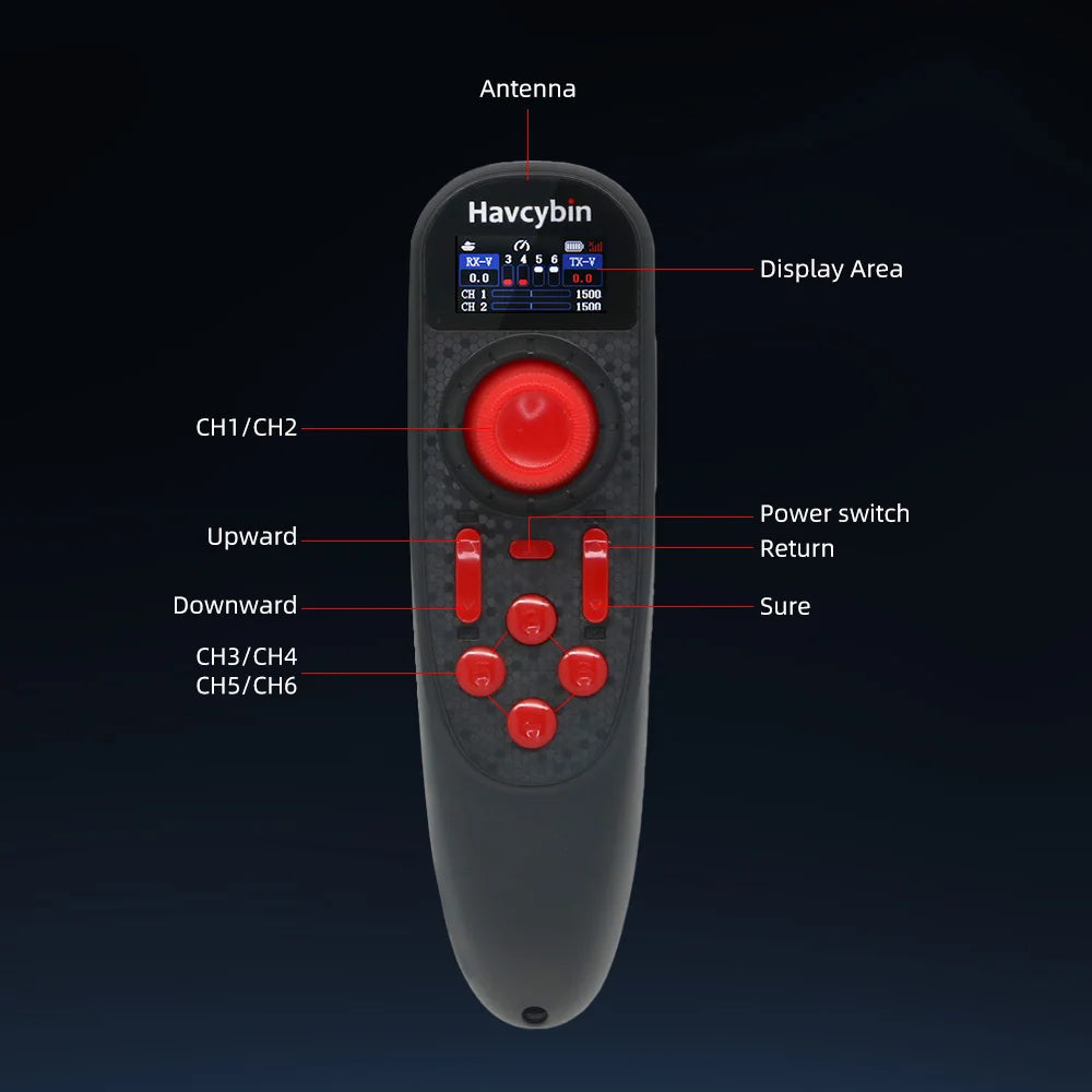 Havcybin DS-650 2.4GHz 6CH Radio Transmitter