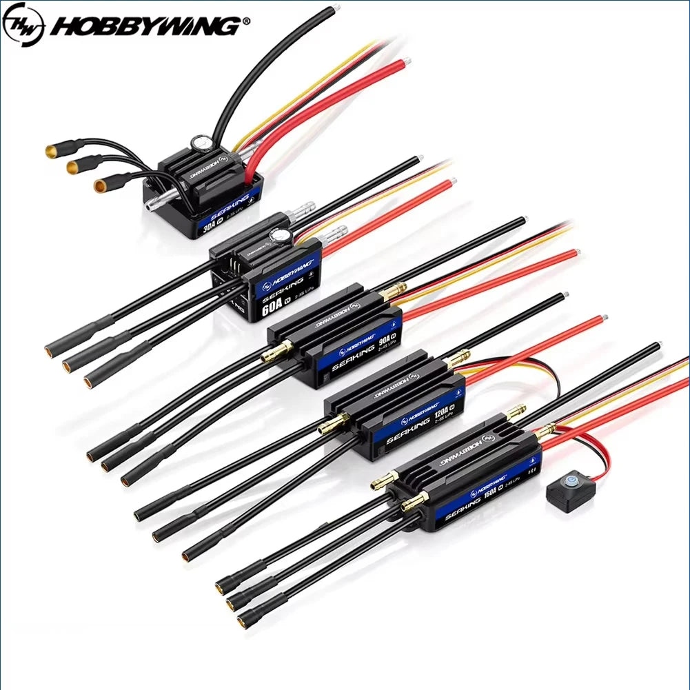 HOBBYWING Seaking V4 Waterproof RC Boat ESC 30A-160A