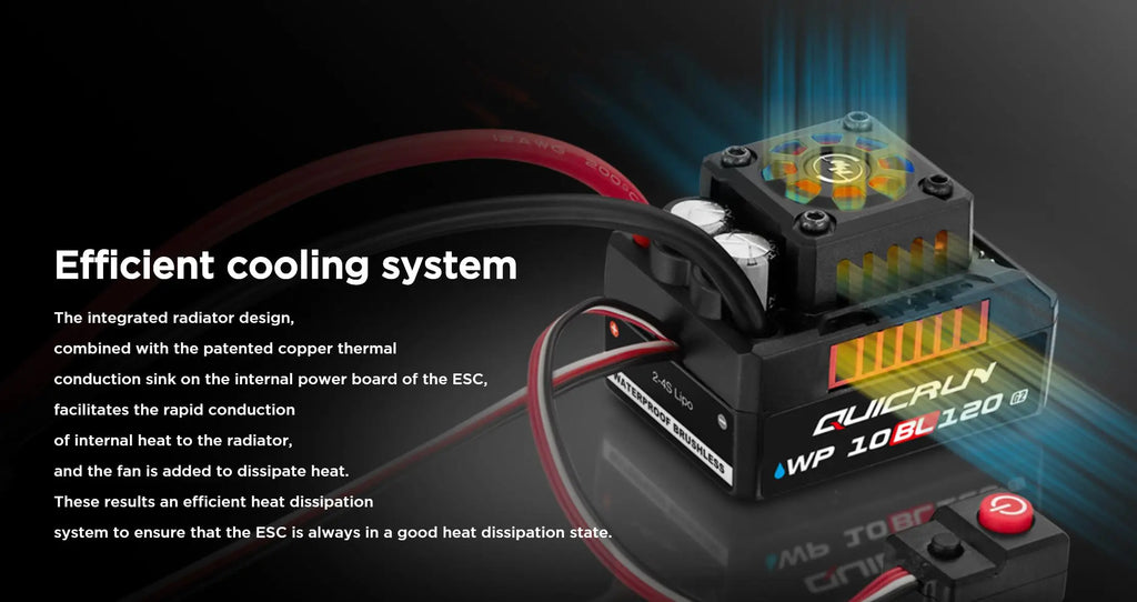 HOBBYWING QuicRun WP 10BL120 G2 120A Brushless ESC