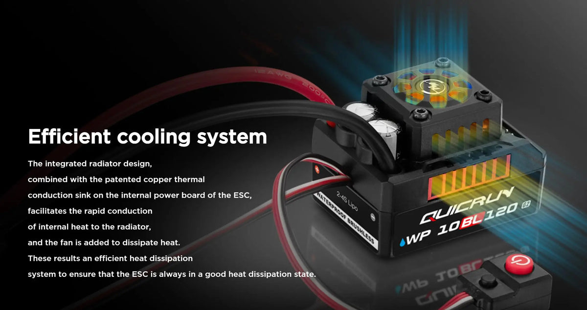 HOBBYWING QuicRun WP 10BL120 G2 120A Brushless ESC