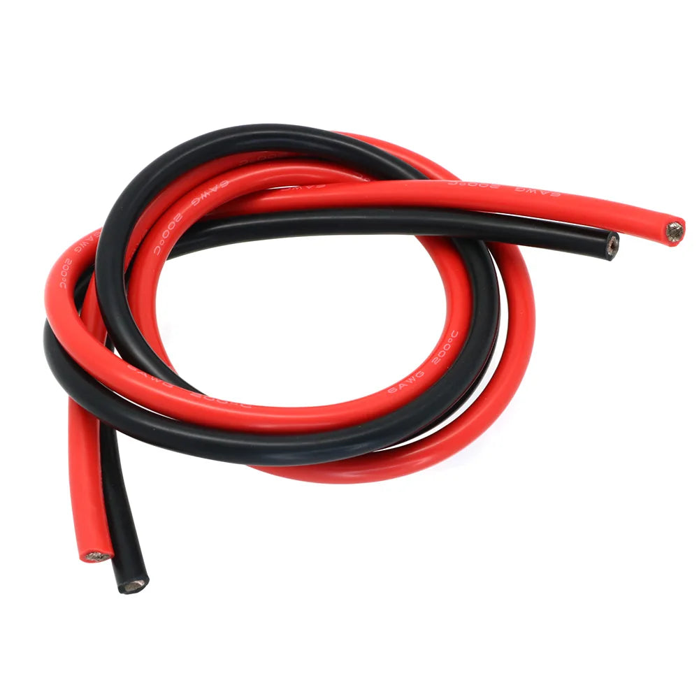 2m High-Temperature Silicone Wire Pair