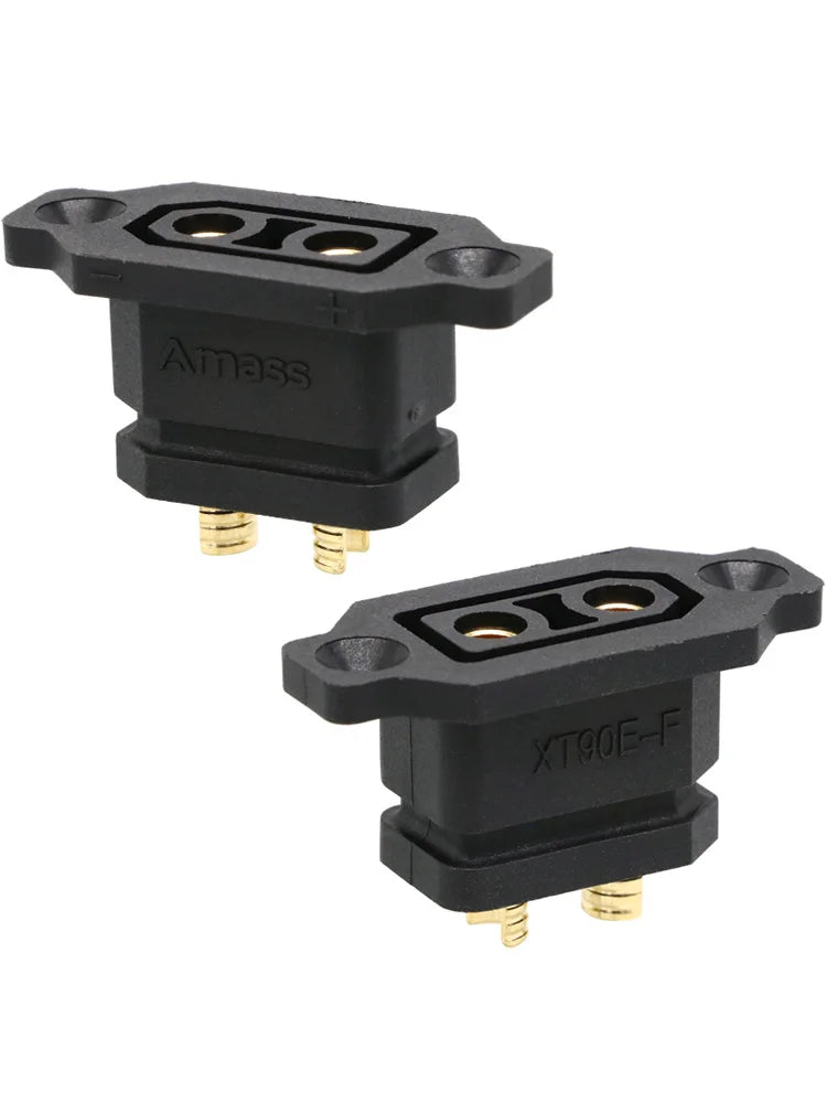 Amass XT90E-F Mountable Battery Connector - 2 Pack