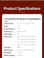 Turbo Racing C71 / C72 / C73 / C74 1:76 RTR RC Car Set