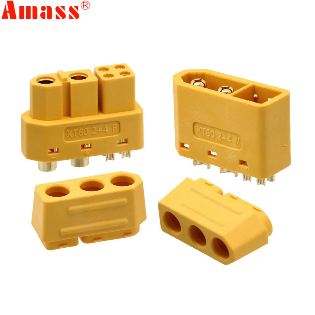 Amass XT60 Signal Pin Connectors - 5 Pair