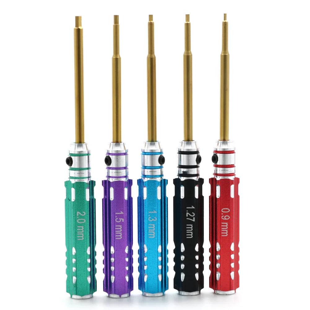 5-Piece Mini Hex Screwdriver Set 0.9-2.0mm