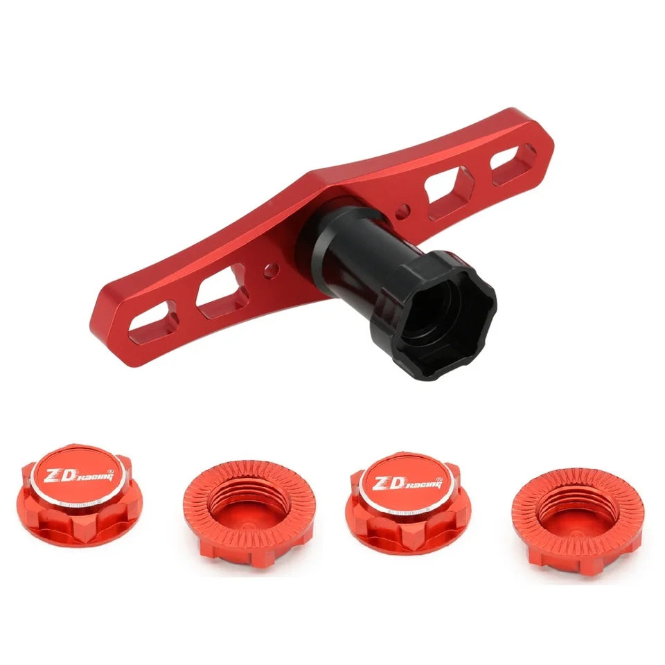 4pcs 1/8 RC Truck Tires & Wheels - 17mm Hex
