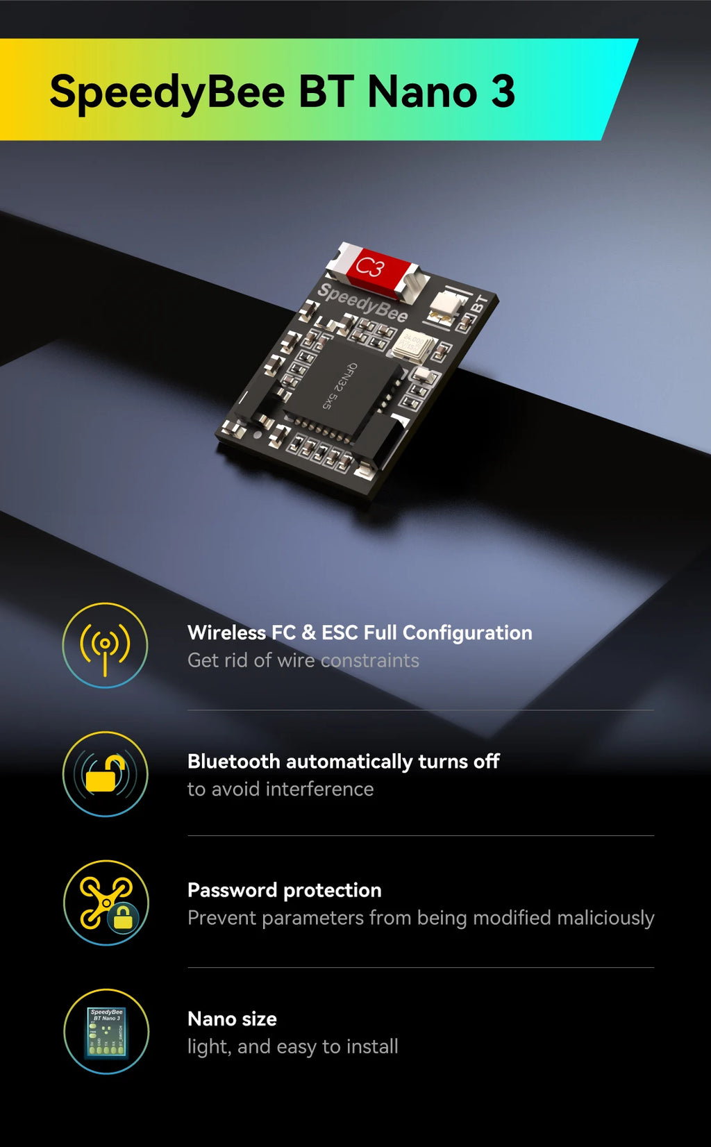 SpeedyBee BT Nano 3 Bluetooth Tuning Module