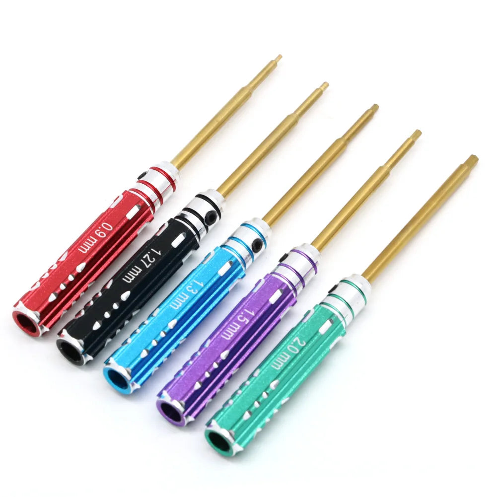 5-Piece Mini Hex Screwdriver Set 0.9-2.0mm