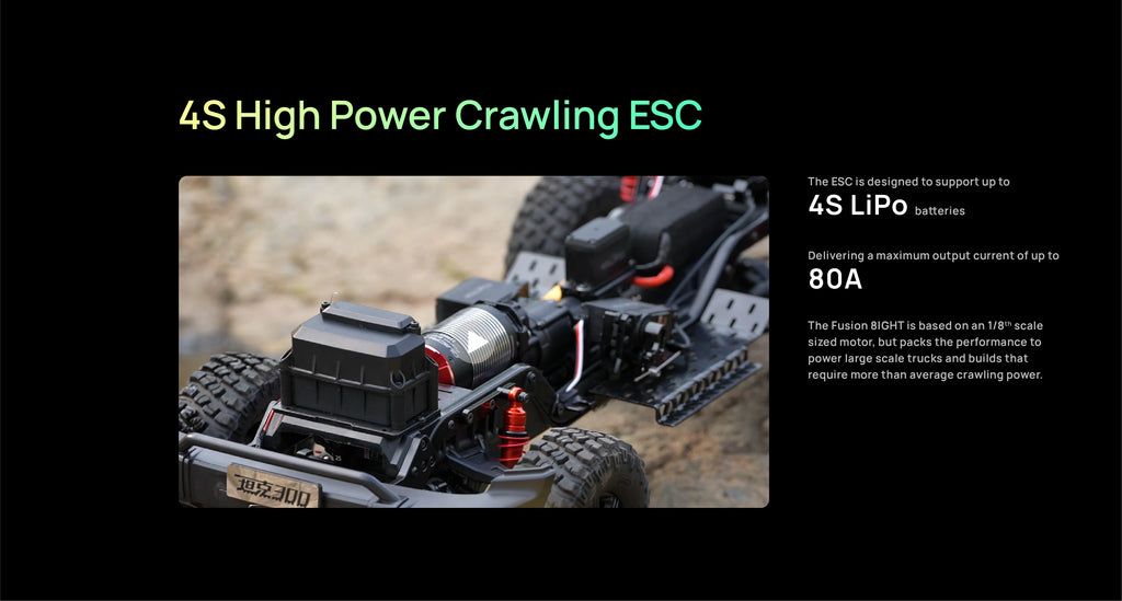 HOBBYWING QuicRun Fusion 8IGHT 80A 2300KV Motor & ESC