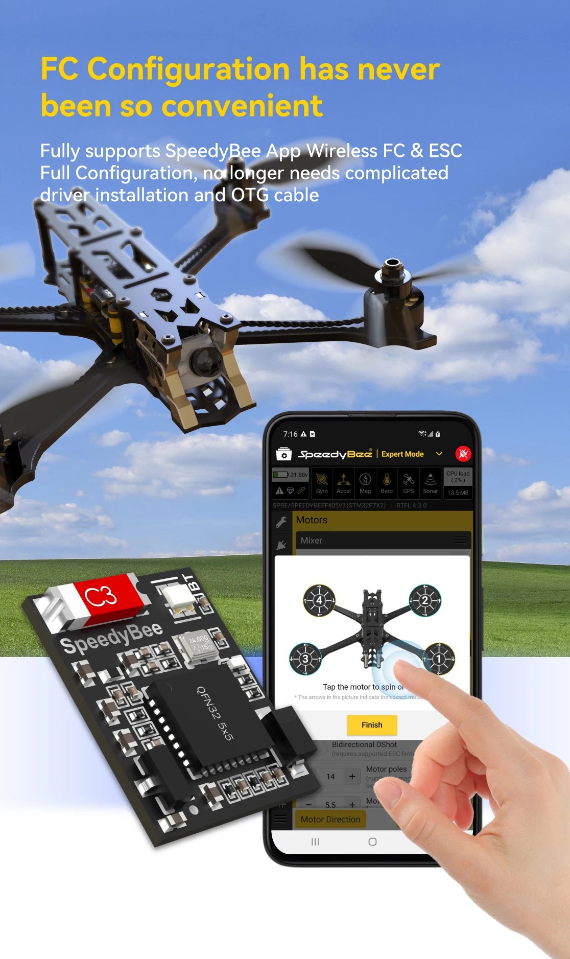SpeedyBee BT Nano 3 Bluetooth Tuning Module