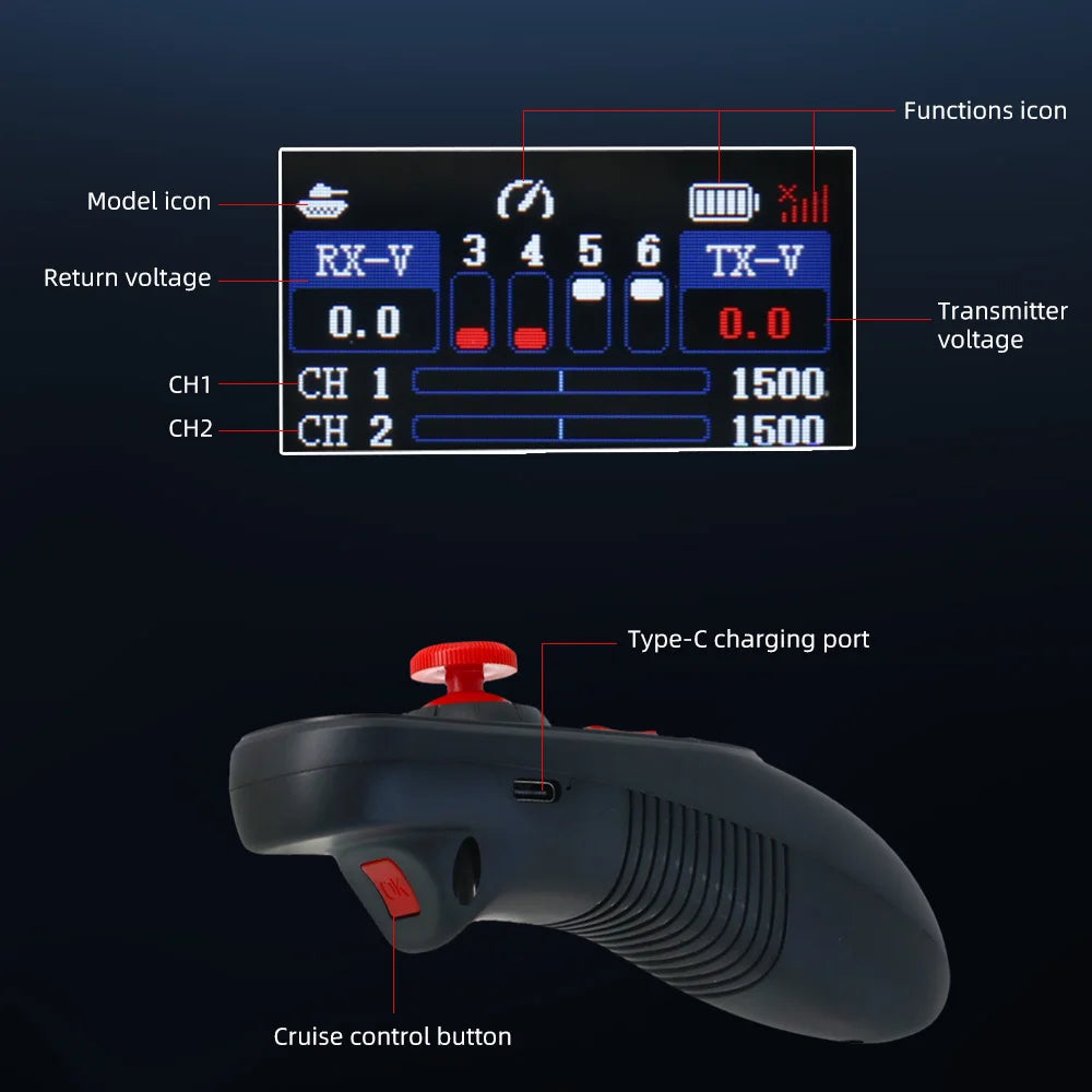 Havcybin DS-650 2.4GHz 6CH Radio Transmitter