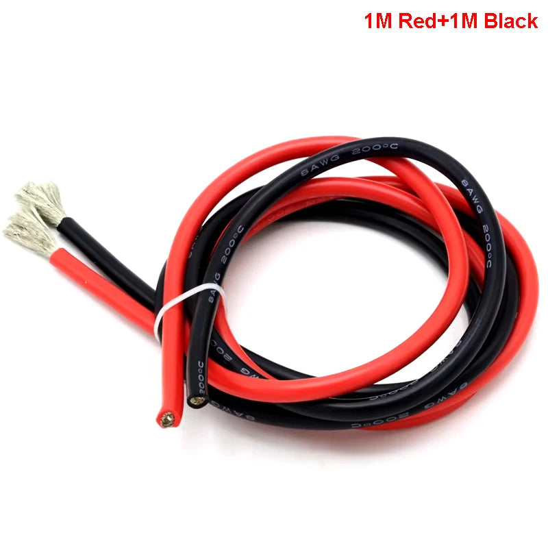 2m High-Temperature Silicone Wire Pair