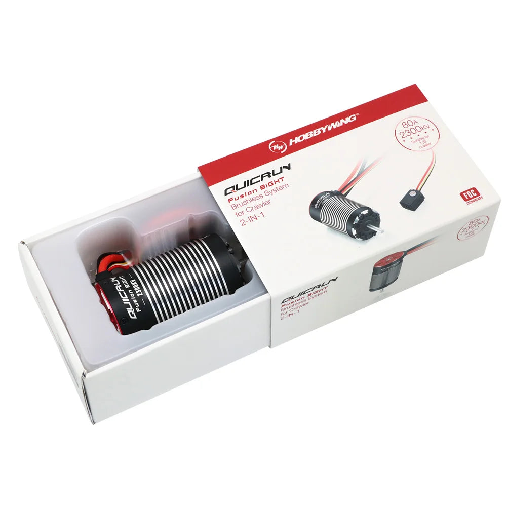 HOBBYWING QuicRun Fusion 8IGHT 80A 2300KV Motor & ESC