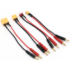 XT30 / XT60 / XT90 / T-Plug Charging Lead to 4mm Banana