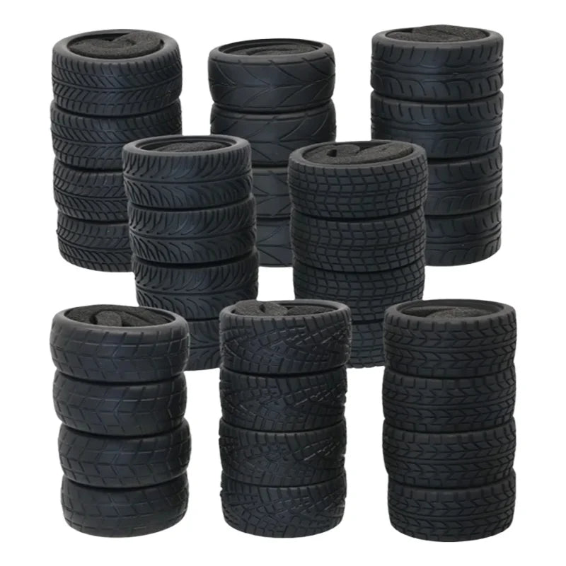 65mm On-Road RC Car Tires - 4 Pack