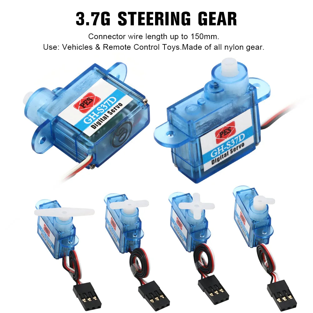 PES GH-S37A 3.7g Micro Servo - 5 Pack