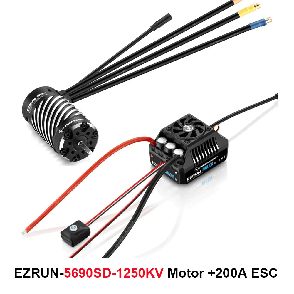 Hobbywing EZRUN MAX6 G2 200A ESC / 4990SD & 5690SD Motors