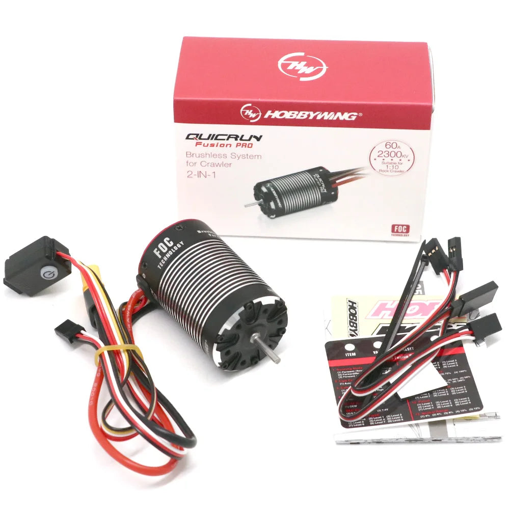 HOBBYWING QuicRun Fusion Pro 540 2300KV 60A Motor & ESC
