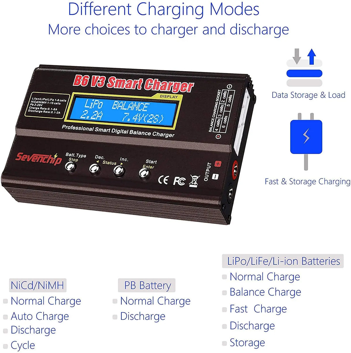 iMAX B6 V3 80W 6A Balance Charger