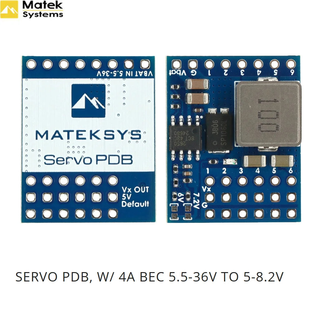 Matek Systems SVPDB-8S Servo Power Distribution Board