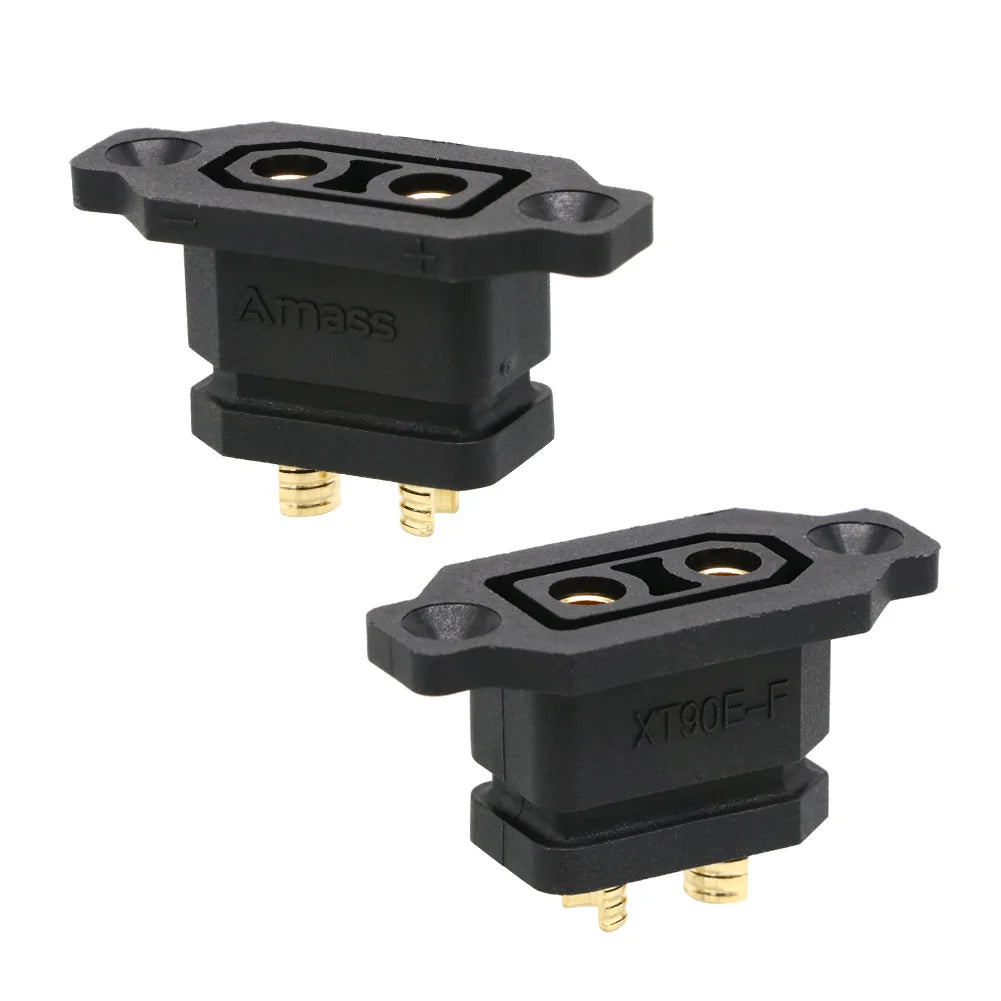 Amass XT90E-F Mountable Battery Connector - 2 Pack