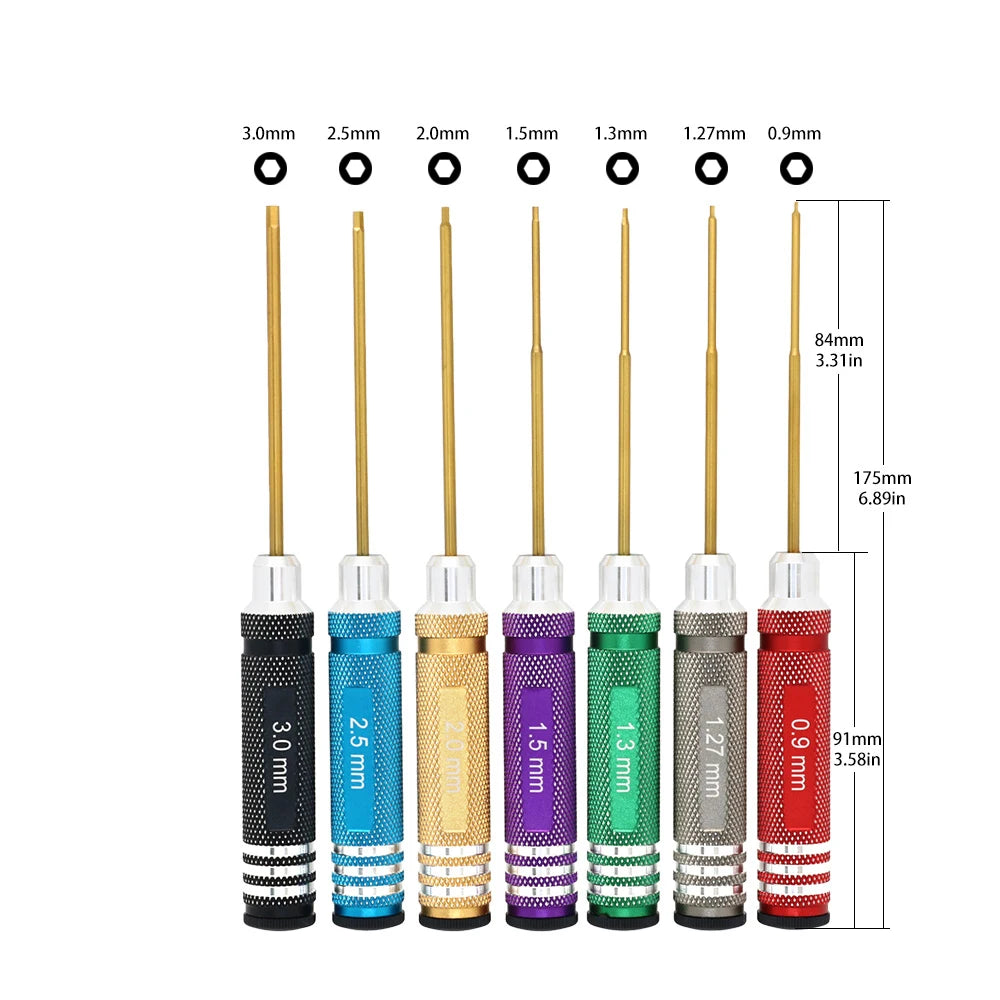 7-Piece Precision Hex Screwdriver Set
