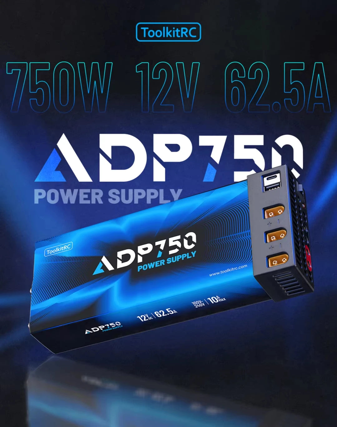 ToolkitRC ADP750 750W Power Supply Adapter