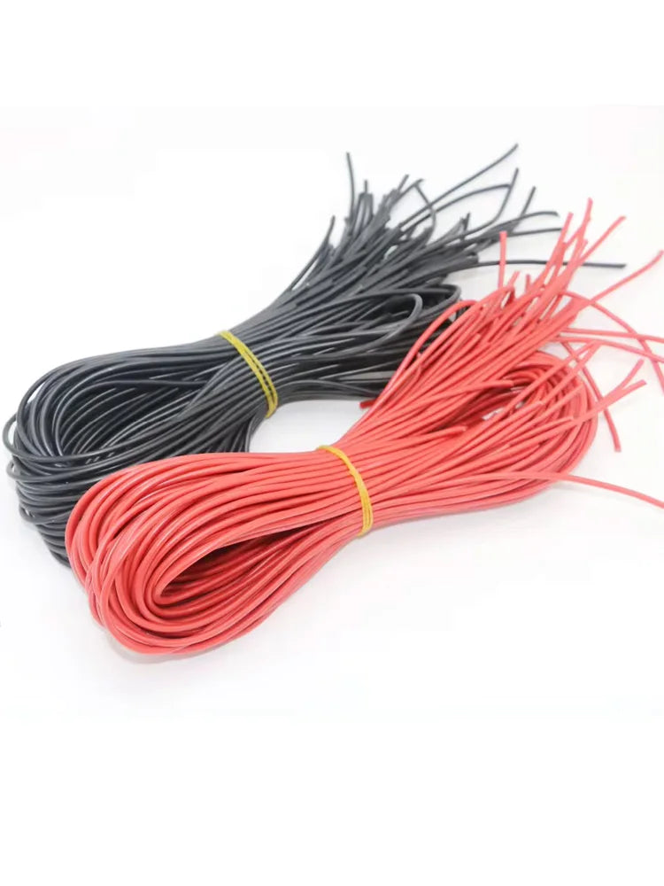 Silicone Wire 10-30AWG - 10m Red/Black