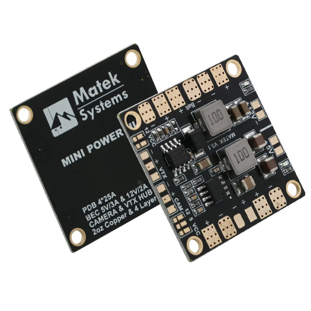 Matek Systems Mini Power Hub PDB with 5V/12V BEC