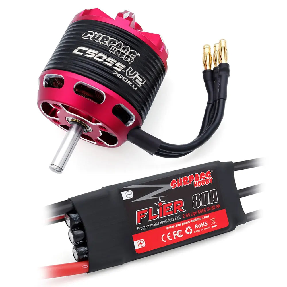 SURPASS HOBBY C5045/C5055/C5065 V2 Brushless Motor & ESC
